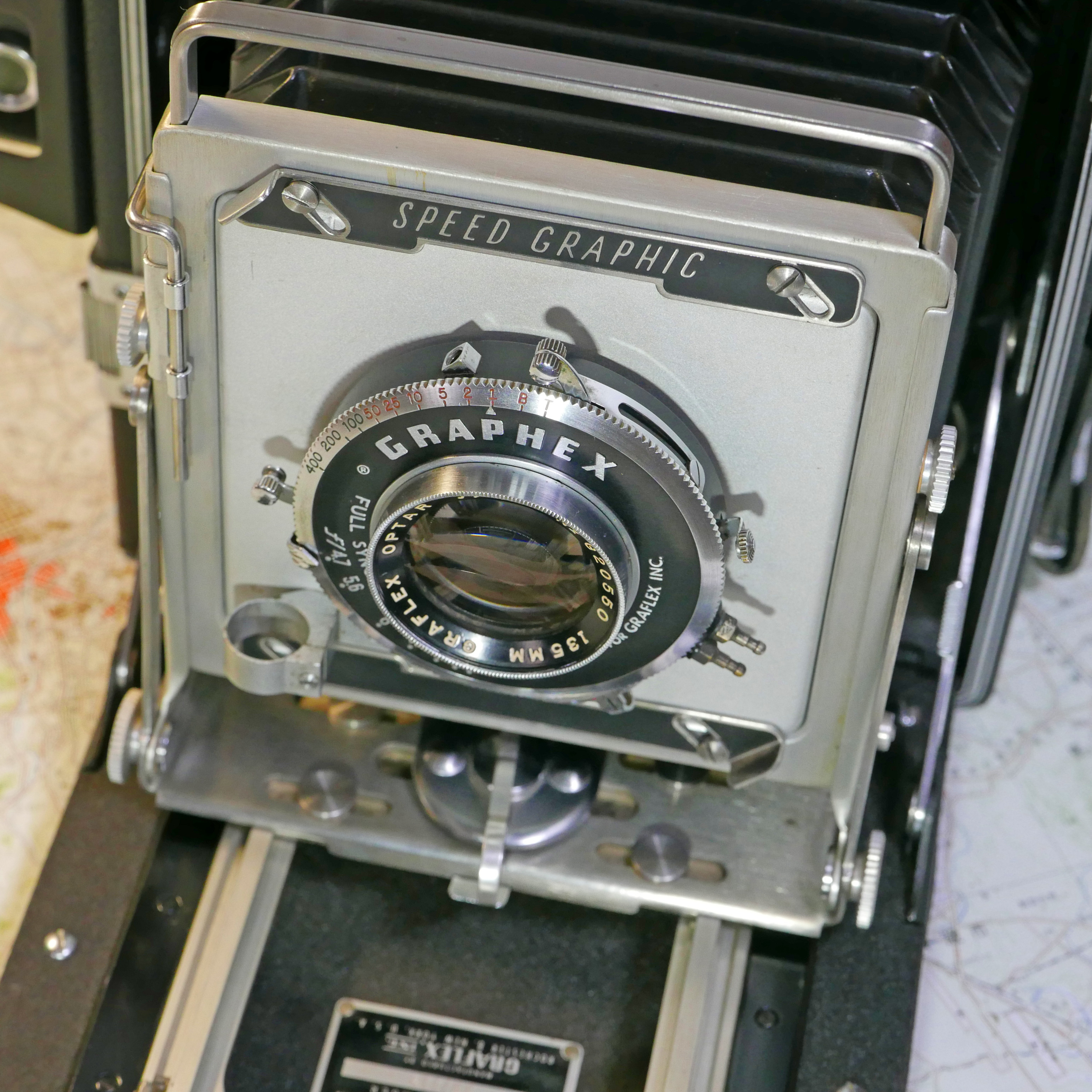 ペースメーカー（スピードグラフィック）4X5、グラフレックス オプター 